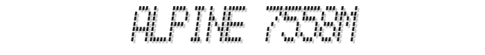 Alpine 7558M font